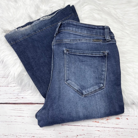 👖|•KANCAN•| Cute Flare Leg High Waist Jeans Size 13/30👖 - Picture 5 of 7